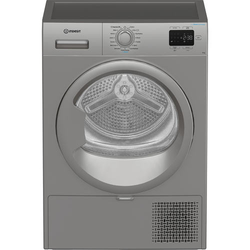 Indesit C YD 92D SS UK 9Kg Heat Pump Tumble Dryer - Silver - A+ Rated, Silver - image 3