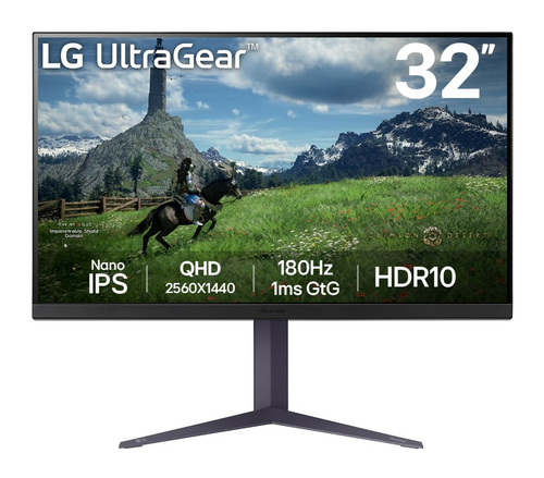 LG UltraGear 32GS85Q-B.Aek 32" 180Hz 1ms Qhd Nano Ips Gaming Monitor - Unmatched Speed & Clarity - image 1