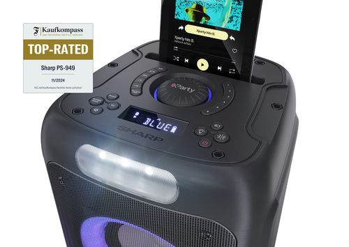 Sharp PS-949 portable/party speaker Black – image 6
