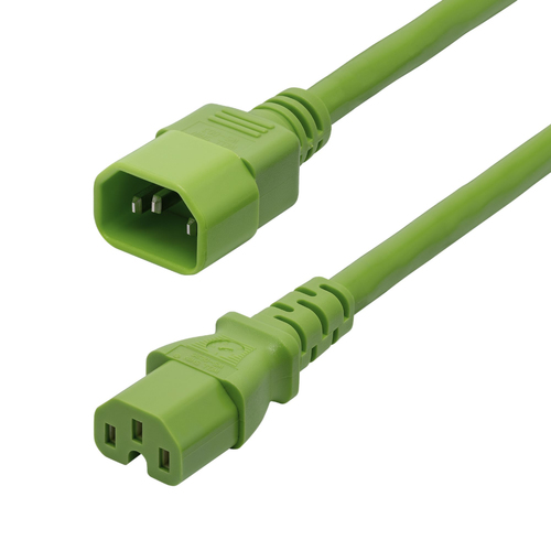 6FT (1.8M) HEAVY DUTY PDU POWER CORD, IEC 60320 C14 TO IEC 60320 C15, 15A 250V,