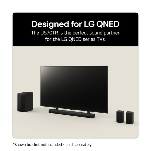 LG US70TY Soundbar for TV with Dolby Atmos 3.1.1 Channel & Subwoofer in Black - Black - image 5