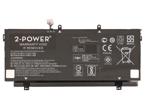 2-Power Main Battery Pack - Batterij voor laptopcomputer (normale levensduur), afbeelding 3