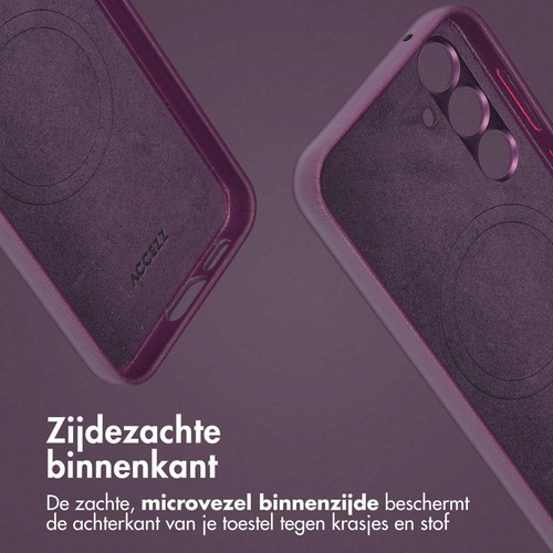 Accezz Leather Bookcase 2-in-1 met MagSafe Samsung Galaxy S24 Plus - Heath Purple, afbeelding 7