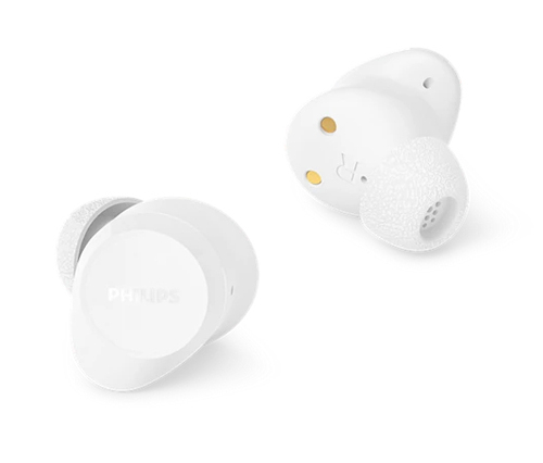 Philips TAT1300WT/00 auricular y casco Auriculares True Wireless Stereo (TWS) Dentro de oído Llamadas/Música Bluetooth Blanco