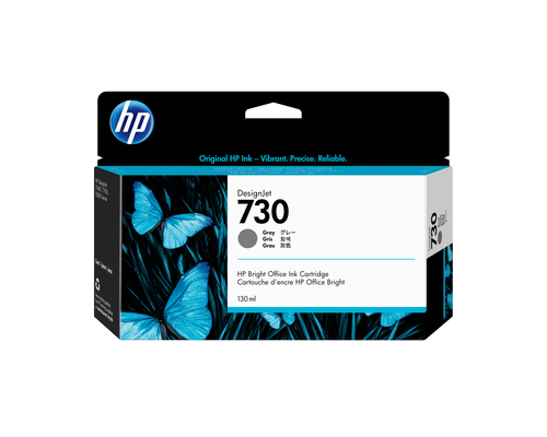HP 730 DesignJet Ink Cartridge 130-ml Grey P2V66A - image 1