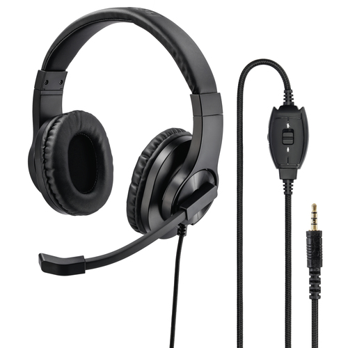 Hama PC Office Headset HS-P350 Kablet Høretelefoner Sort