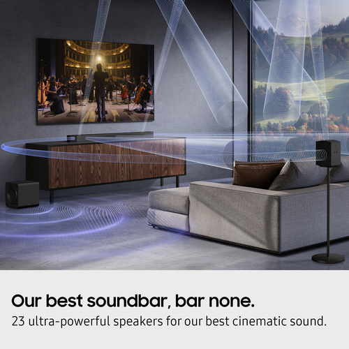Samsung HW Q990F 11 1 4Ch Q Series Dolby Atmos Soundbar Subwoofer Rear - image 7