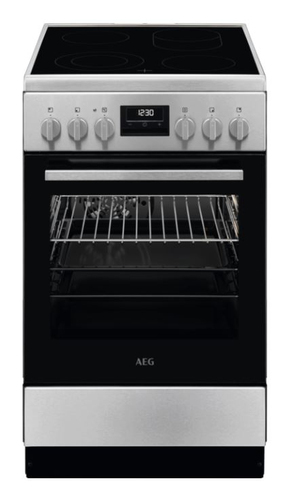 AEG CCB544BGBM Freestanding cooker Electric Ceramic hob Black, White