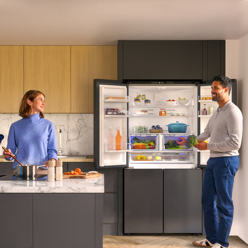 Beko GN446224VPZ Frost Free Multi-door American Fridge Freezer - Black Steel - E Rated, Black - image 5