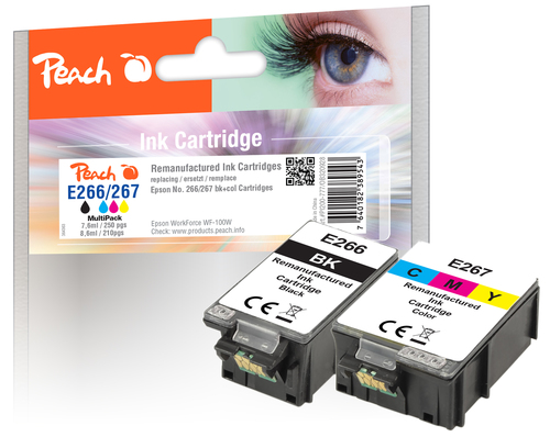 Peach PI200-777 ink cartridge 2 pc(s) Compatible Standard Yield Cyan, Magenta, Yellow