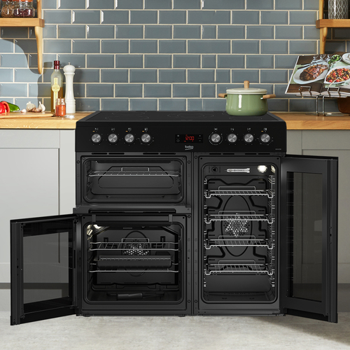 Beko KDVC90K 90cm Double Oven Range Cooker with 5 Zone Ceramic Hob – image 9