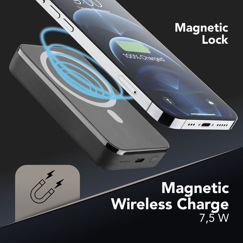 Cellularline Wireless power bank MAG 10000 Portable charger compatible with the MagSafe system – image 4