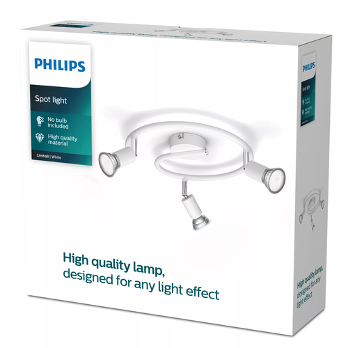 Philips Limbali 8719514465176 Plafondspot LED GU10 Wit – Foto 2 van 2
