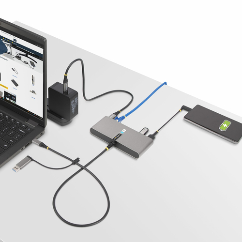 StarTech.com 2-Port USB-CUSB-A Hub with GbE and RS232 Serial, 2x USB-A - Hub, afbeelding 8