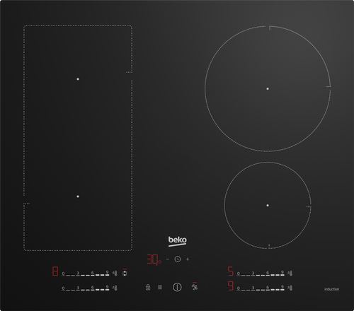 Beko HIIP64530UFT 60cm 4 Zone Induction Hob in Black - image 2
