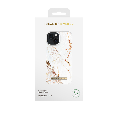 iDeal of Sweden Printed Case iPhone 15 Carrara Gold – image 2