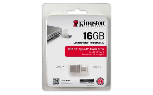 Kingston Technology DataTraveler microDuo 3C 16GB – image 3