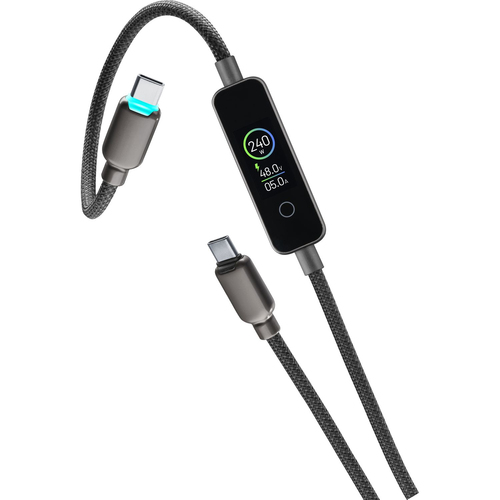 Cellularline USBDATATFTC2C12K USB кабель USB 2.0 1,2 m USB C 240 W Черный