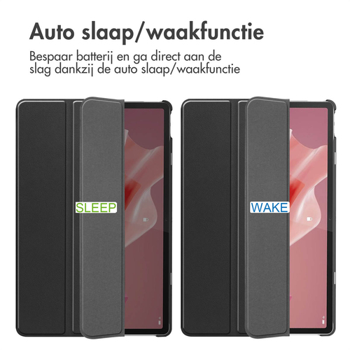 Accezz Trifold Bookcase Lenovo Tab P12 - Zwart, afbeelding 4