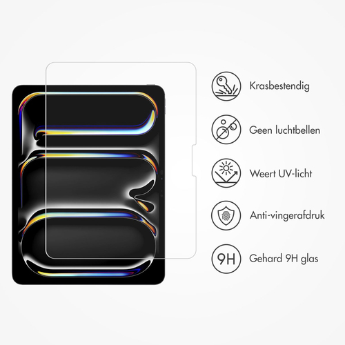 Accezz Glass screenprotector + Applicator iPad Pro 13 (2024) M4, afbeelding 3
