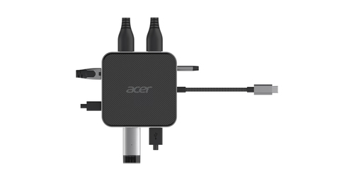 NB ACC ACER 7-in-1 USB4 8K Multi Display hub 1xHDMI+1DP+2xUSB3.2+1xUSB C+1xRJ4,1x3.5Aud, afbeelding 4
