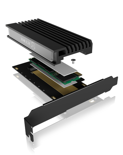 ICY BOX IB-PCI214M2-HSL, uitbreidingskaart voor NVMe-SSD adapter, afbeelding 4