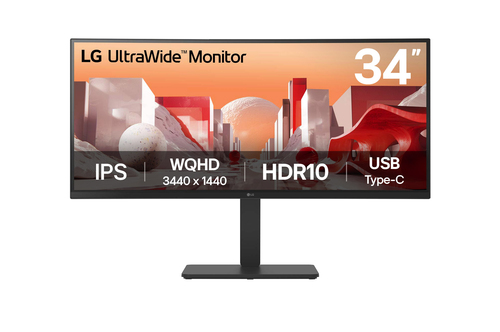 LG 34BA75QE 34 Ips Qhd UltraWide Curved USB-C Monitor - image 1