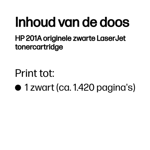 HP Toner 201A Origineel Zwart 1500 bladzijden CF400A – Foto 3 van 4