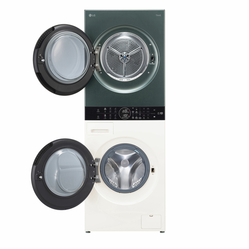 LG WT1210EGF washer dryer Freestanding Front-load Green, White – image 2