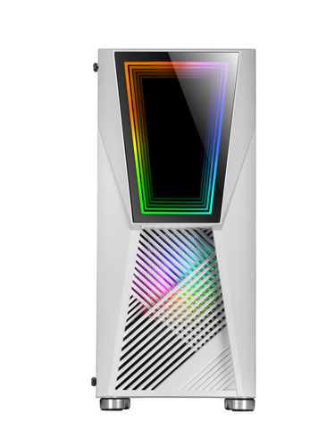 Mars Gaming MC777, ATX Computer Case, ARGB Lighting, White – image 3
