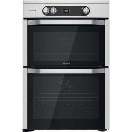 Hotpoint HDM67I9H2CX/UK Freestanding cooker Electric Zone induction hob Silver