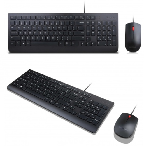 Lenovo 4X30L79884 keyboard Mouse included Universal USB Arabic Black
