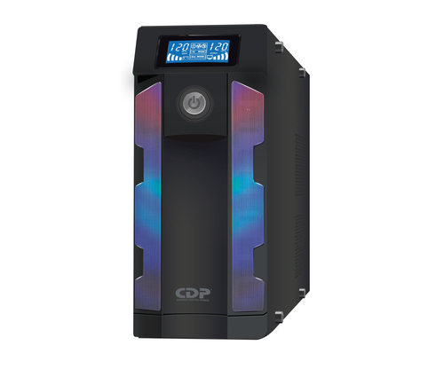 CDP GSMART1516B 1500VA/900W UPS Inteligente con Regulador de Voltaje, 16 salidas, 10 puertos USB, 210 julios, Luces RGB , LCD, 120 Vac imagen 1