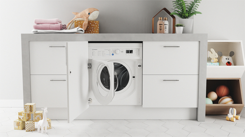 Indesit BIWMIL81485 Integrated 8kg 1400 Spin Washing Machine B Rated P - image 6