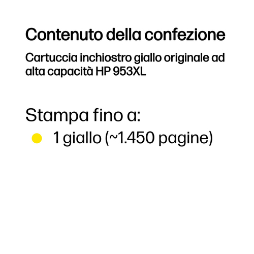 HP 953XL – Cartuccia giallo originale