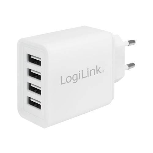 LogiLink PA0211W mobile device charger Smartphone, Tablet White AC Indoor