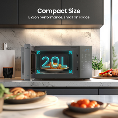 Hisense H20MOMSS4HGUK Silver Combination microwave Countertop – image 3