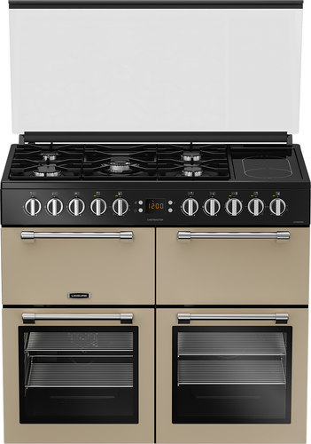 Leisure Chefmaster CC100F521C 100 cm Dual Fuel Range Cooker - Cream & Black, Cream - image 1