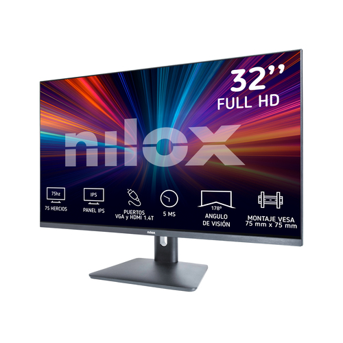 Nilox MONITOR 32" NXM32FHD11 IPS 5MS HDMI VGA – image 3