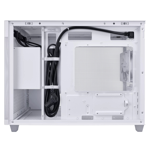 Asus Prime AP201 Compact Tempered Glass Micro Atx PC Case - White - image 3