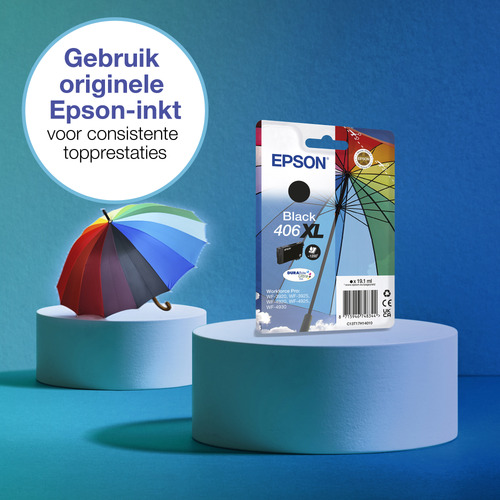 Epson Singlepack DURABrite Ultra 406 inktcartridge 1 stuk(s) Origineel Normaal rendement Zwart, afbeelding 3