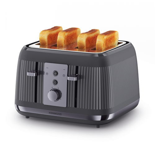 Kenwood Dusk Toaster, 4 Slot Toaster, Reheat, 5 Browning Settings, Defrost and Cancel Functions, Pull Crumb Tray, TFP30.000GY, 1800W, Slate Grey - image 3