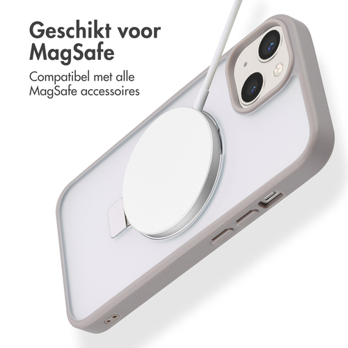 Accezz Ring Stand Backcover met MagSafe iPhone 13 - Grey, afbeelding 2