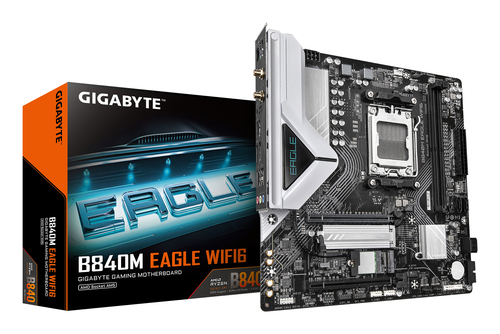 Gigabyte Eagle WiFi6 B840 AM5 Motherboard, Black - image 1