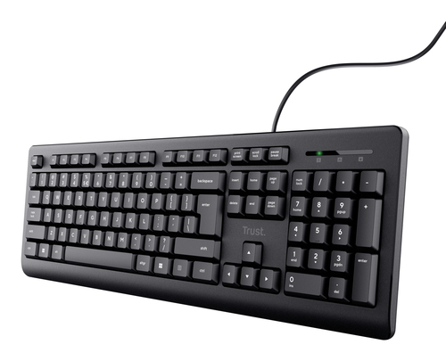 Trust 24639 keyboard Office USB No US English Black – image 1