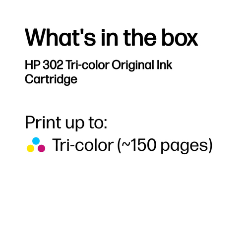 HP 302 Tri-colour Original Ink Cartridge (F6U65AE) - image 3