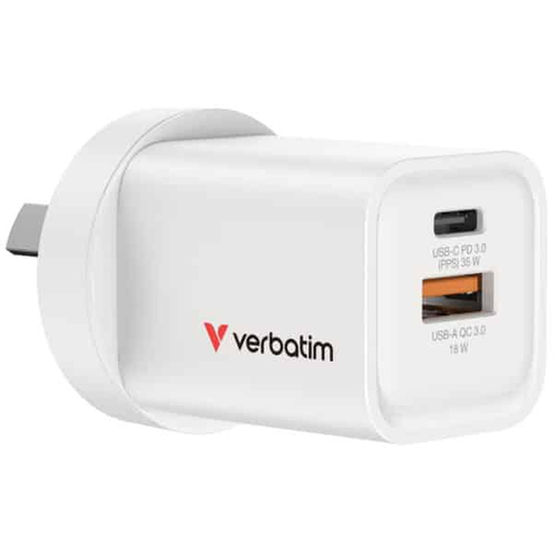 Verbatim 35W 2-Port GaN Wall Charger