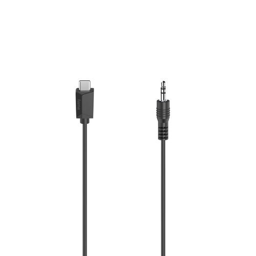 Hama 00200729 аудио кабель 0,75 m 3,5 мм USB Type-C Черный