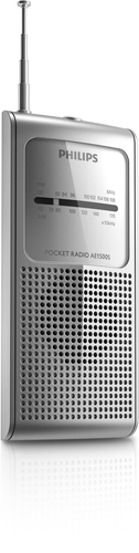 Philips AE1500S/37 raadio Kaasaskantav Analoog Hõbe