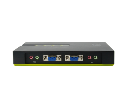 LevelOne 4-Port KVM Switch, PS/2, Audio – image 3
